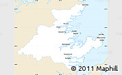 Classic Style Simple Map of Division No.  7, single color outside