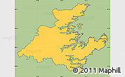 Savanna Style Simple Map of Division No.  7, cropped outside