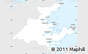 Silver Style Simple Map of Division No.  7, single color outside