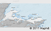 Gray 3D Map of Division No.  8