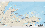 Shaded Relief Map of Division No.  8