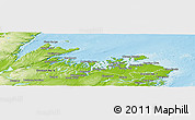 Physical Panoramic Map of Division No.  8