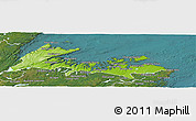 Physical Panoramic Map of Division No.  8, satellite outside