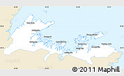 Classic Style Simple Map of Division No.  8, single color outside