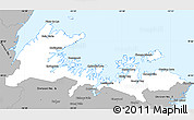 Gray Simple Map of Division No.  8