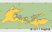 Savanna Style Simple Map of Division No.  8, cropped outside