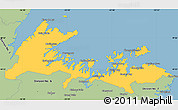 Savanna Style Simple Map of Division No.  8