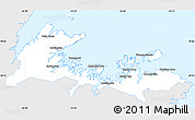 Silver Style Simple Map of Division No.  8, single color outside