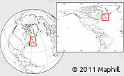 Blank Location Map of Division No.  9, within the entire country