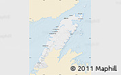 Classic Style Map of Division No.  9, single color outside