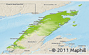 Physical Panoramic Map of Division No.  9, shaded relief outside