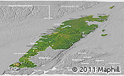 Satellite Panoramic Map of Division No.  9, lighten, desaturated