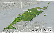 Satellite Panoramic Map of Division No.  9, lighten, semi-desaturated