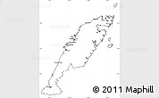 Blank Simple Map of Division No.  9, cropped outside