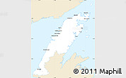 Classic Style Simple Map of Division No.  9, single color outside