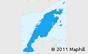 Political Simple Map of Division No.  9, single color outside