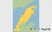 Savanna Style Simple Map of Division No.  9, single color outside