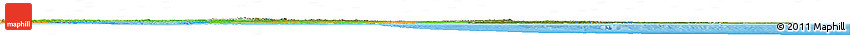 Satellite Horizon Map of Newfoundland and Labrador, political shades outside