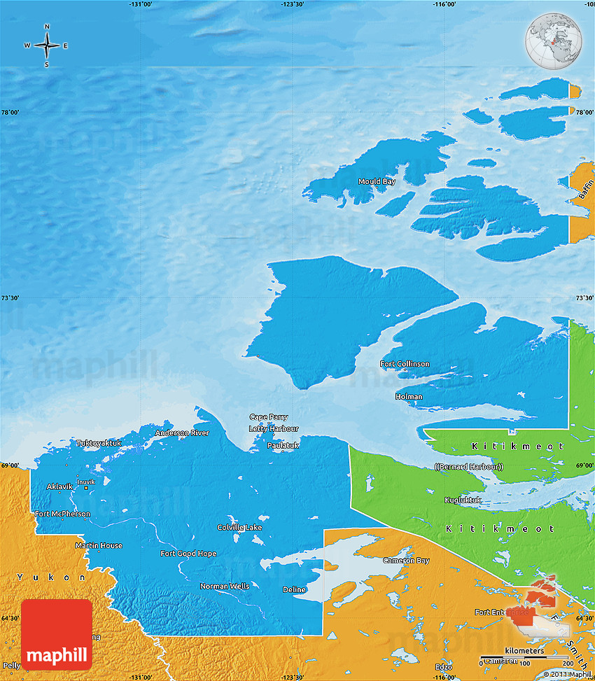 Political Map of Inuvik