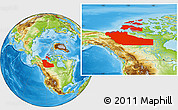 Physical Location Map of Northwest Territories