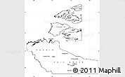 Blank Simple Map of Northwest Territories, cropped outside