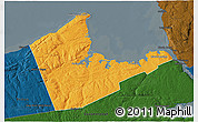 Political 3D Map of Antigonish, darken