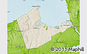 Shaded Relief Map of Antigonish, physical outside