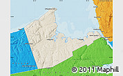 Shaded Relief Map of Antigonish, political outside