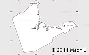 Silver Style Simple Map of Antigonish, cropped outside