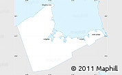 Silver Style Simple Map of Antigonish, single color outside