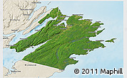 Satellite 3D Map of Cape Breton, shaded relief outside