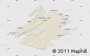 Shaded Relief Map of Cape Breton, cropped outside