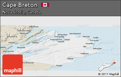 Classic Style Panoramic Map of Cape Breton