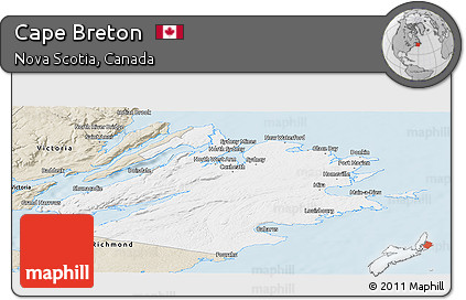 Classic Style Panoramic Map of Cape Breton