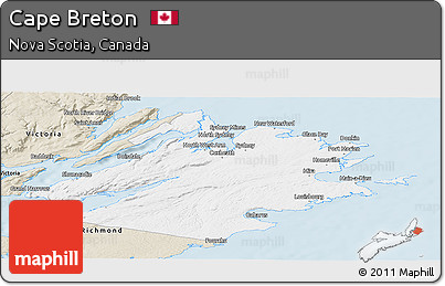 Classic Style Panoramic Map of Cape Breton