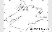 Blank Simple Map of Cape Breton, cropped outside, no labels