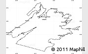 Blank Simple Map of Cape Breton, cropped outside
