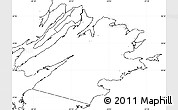 Blank Simple Map of Cape Breton, no labels