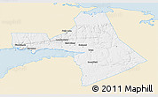 Classic Style 3D Map of Colchester, single color outside