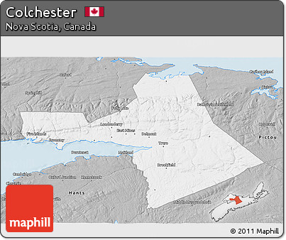 Gray 3D Map of Colchester