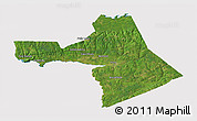 Satellite 3D Map of Colchester, cropped outside