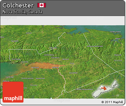 Satellite 3D Map of Colchester