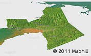 Satellite 3D Map of Colchester, single color outside