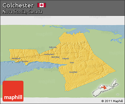 Savanna Style 3D Map of Colchester, single color outside