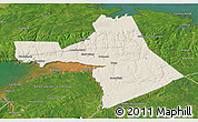 Shaded Relief 3D Map of Colchester, satellite outside