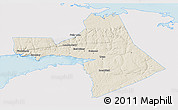 Shaded Relief 3D Map of Colchester, single color outside
