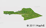 Satellite Panoramic Map of Colchester, cropped outside