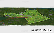 Satellite Panoramic Map of Colchester, darken