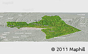 Satellite Panoramic Map of Colchester, lighten, semi-desaturated
