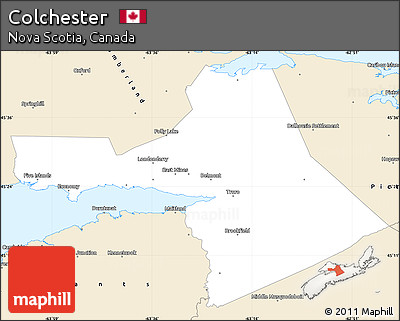 Classic Style Simple Map of Colchester